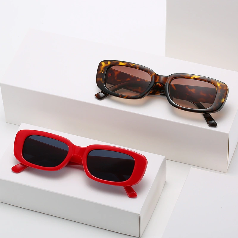 EUGENIA Vintage Lady Black Square Fashion Small Colorful Women Big Frame Sun Glasses Female Sunglasses gafas de sol hombre 1