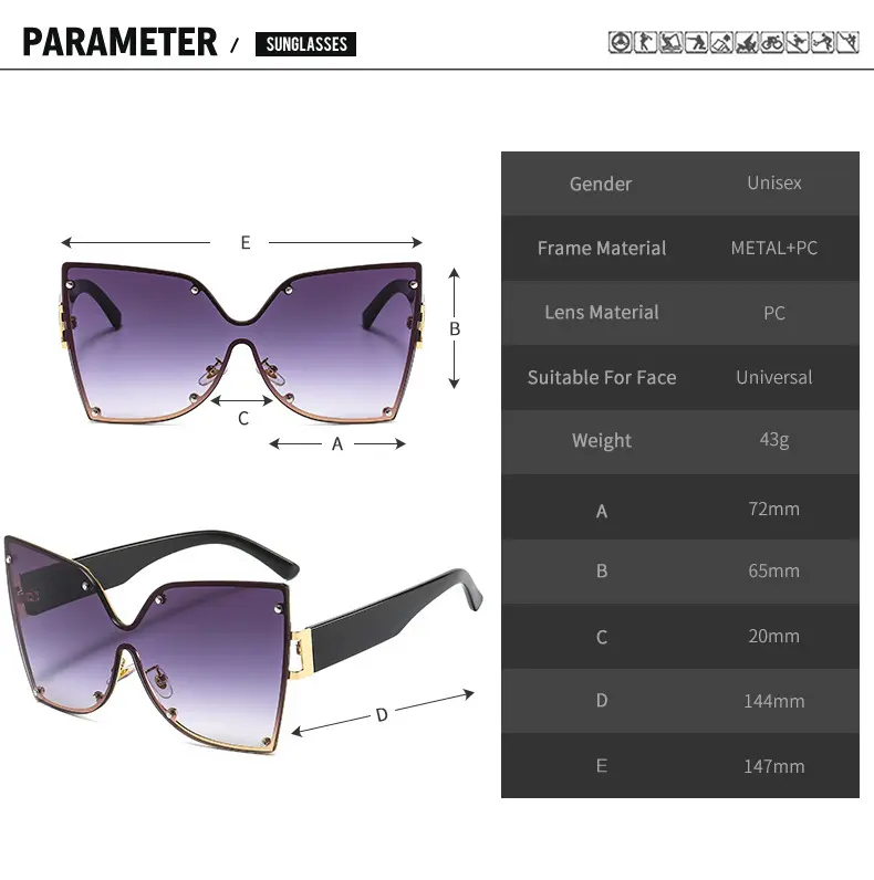 Eugenia women sunglasses elegant for fashion 3