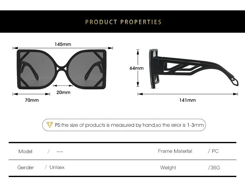 Eugenia fine quality women fashion sunglasses national standard for Eye Protection1 6