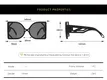 Eugenia fine quality women fashion sunglasses national standard for Eye Protection1 6