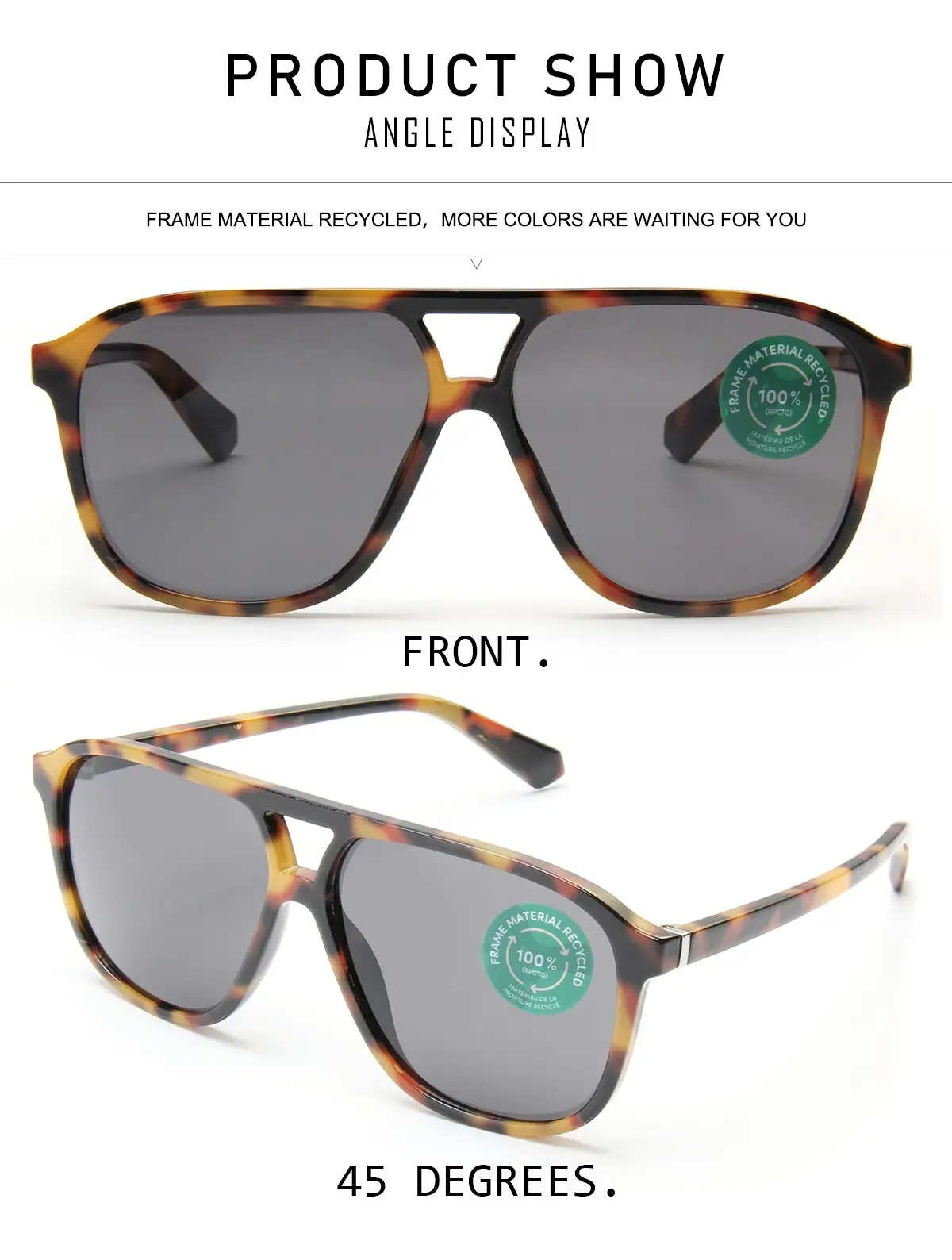 free sample recycled sunglasses wholesale overseas market for Decoration 3