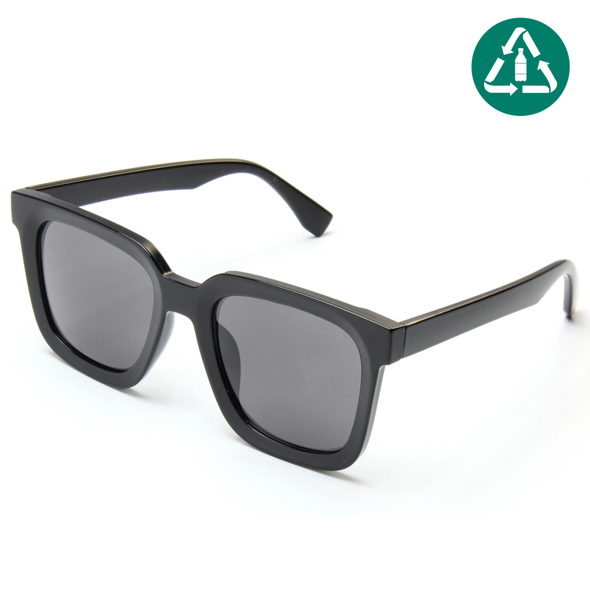 EUGENIA 2021 Square Frames Black Lens Fashion 100% RPCTG Recycled Sunglasses 1