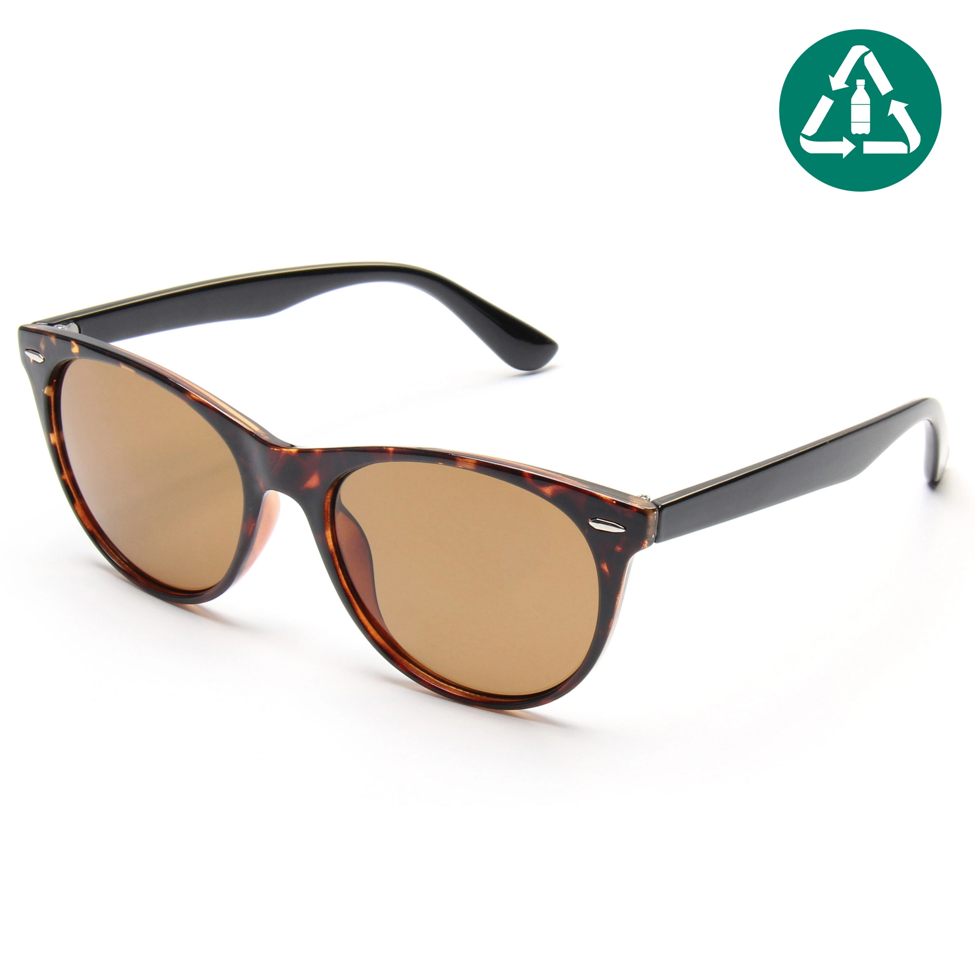 UGENIA 2021 Europe and the United States 100% RPCTG Popular Fashion Manufacturers Wholesale Cat Eye Sunglasses 1