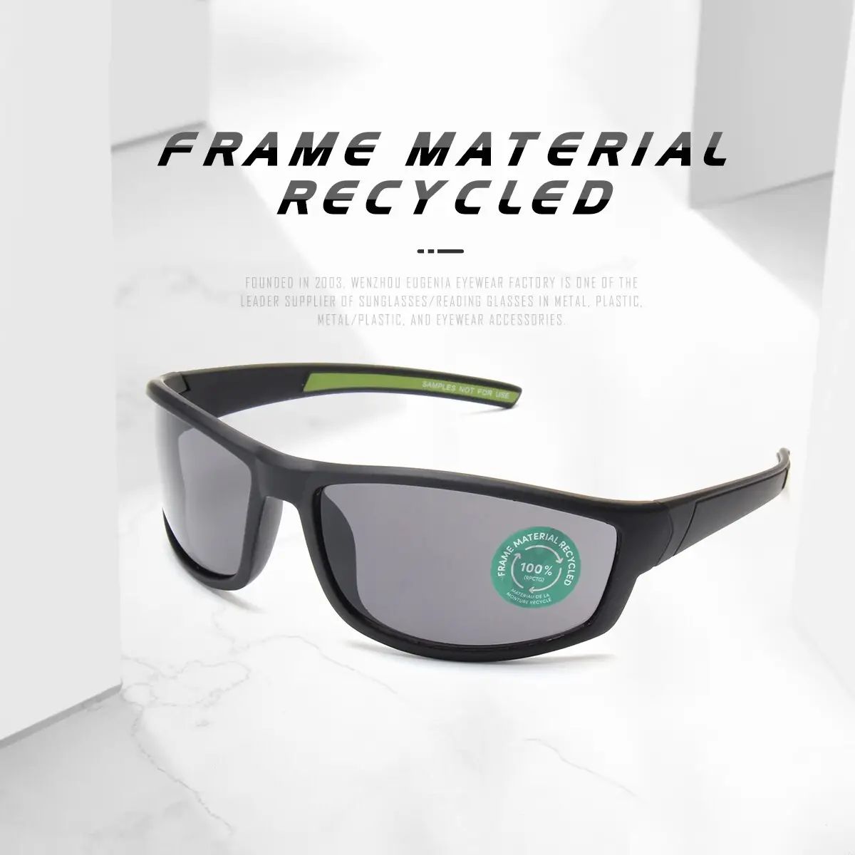 Eugenia highly-rated environmentally friendly sunglasses marketing for recycle 2