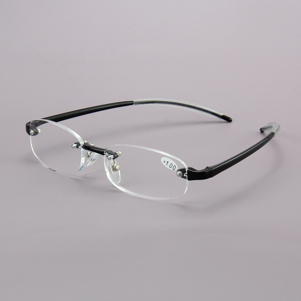EUGENIA 2021 Hot Selling Adult Frameless TR90 Frame New Design Clear Rimless Reading Glasses 1