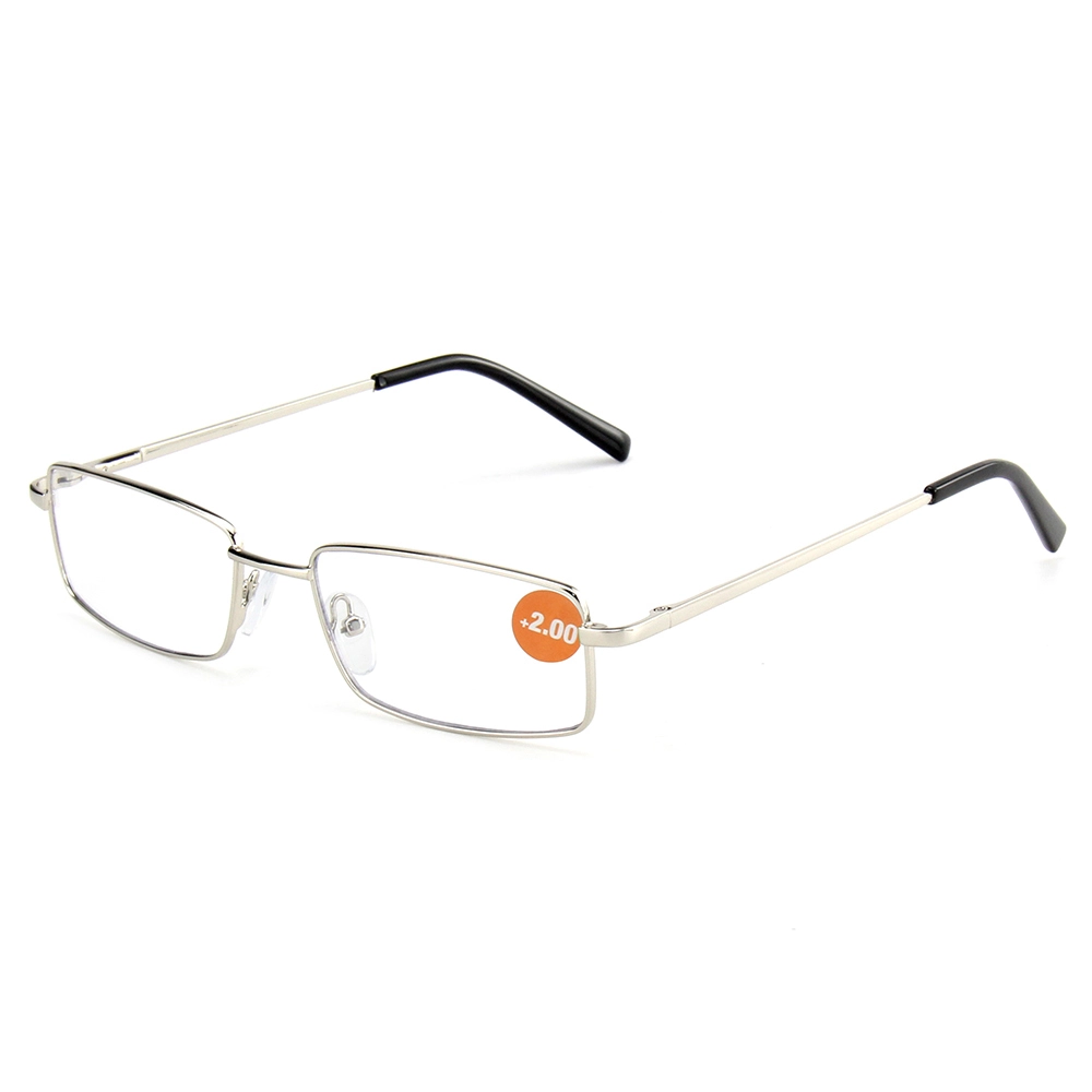 Metal Stainless Steel Eyewear Clear Lens Optical Frames Eyeglasses Small Square Reading Glasses 1