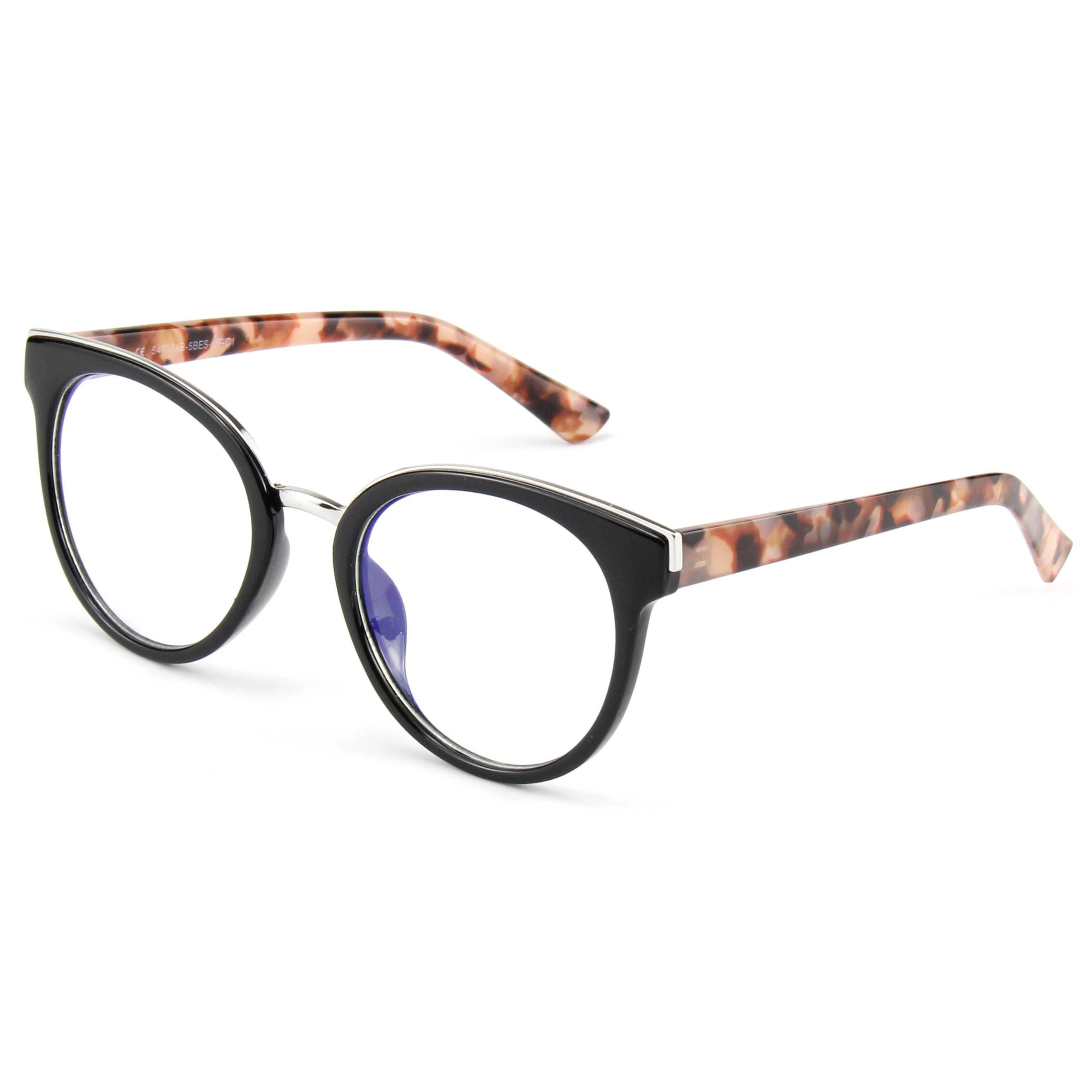 EUGENIA 2021 Round Metal PC Frames Fashionable Blue Light Blocking Optical Women Men Glasses Frame 1