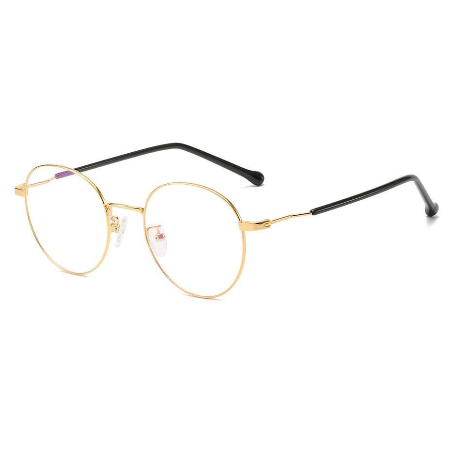 EUGENIA OEM Design Fashion Plastic Women Round Stainless Metal Optical Eyeglasses Round Frames 1