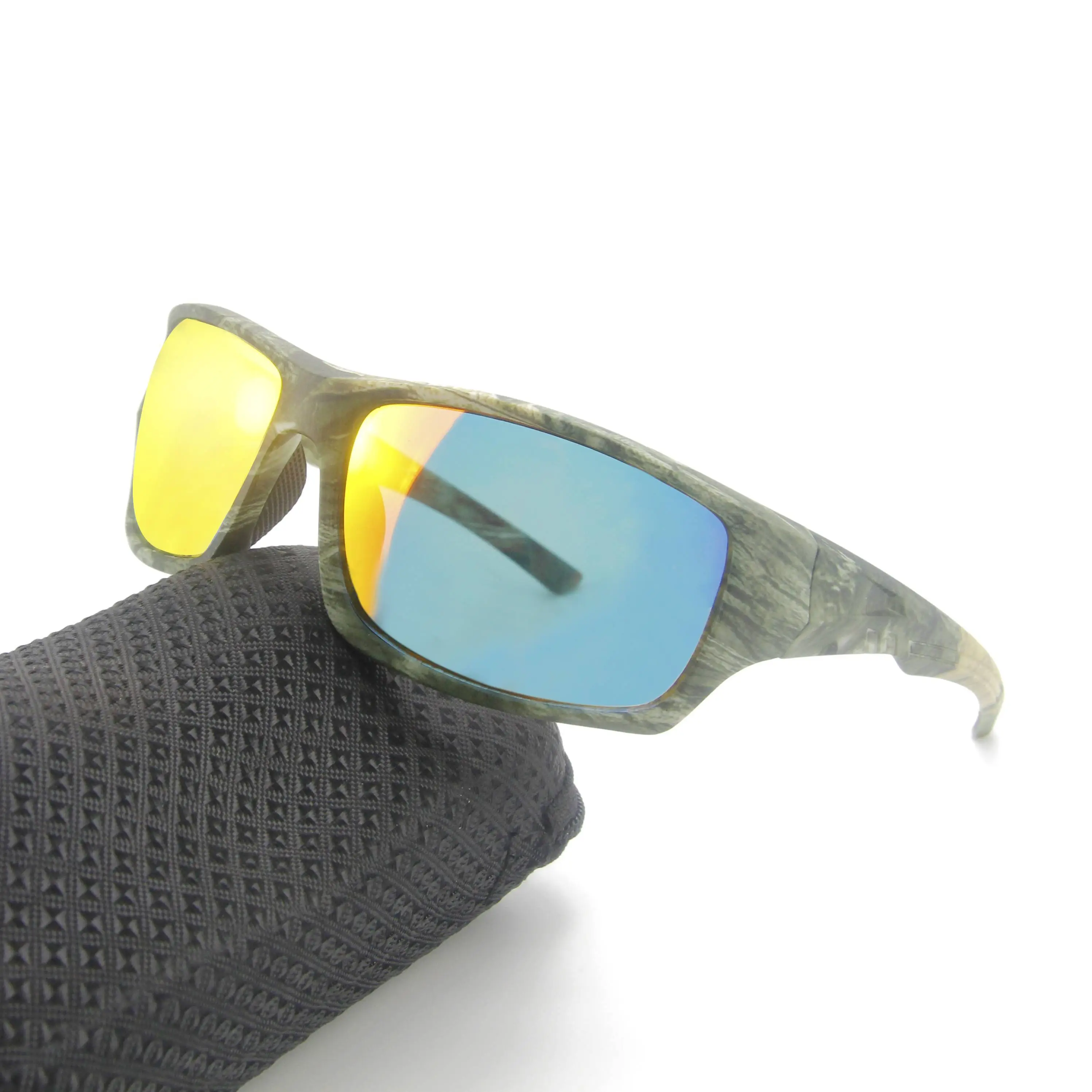 EUGENIA Top Selling Fashion Sports MIrror UV400 Lens Camo Driving Sunglasses 1