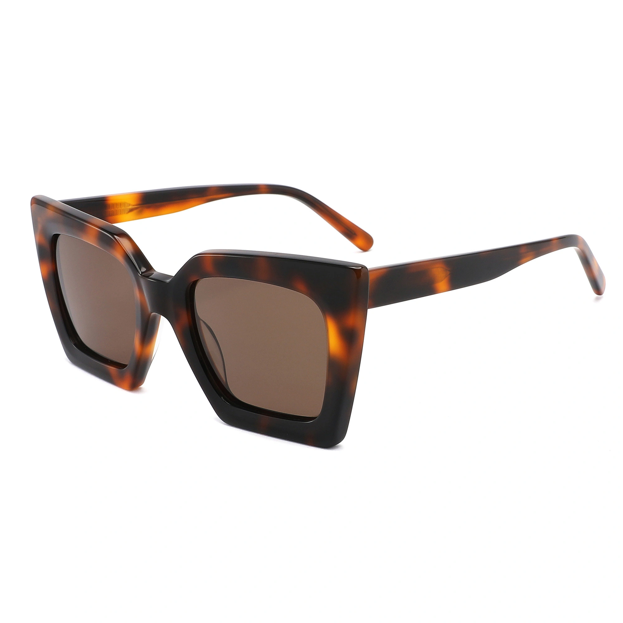 Gafas de sol Eugenia de acetato para mujer, diseño de carey, con logotipo personalizado, moda al por mayor, 2022, para viajes al aire libre. 1