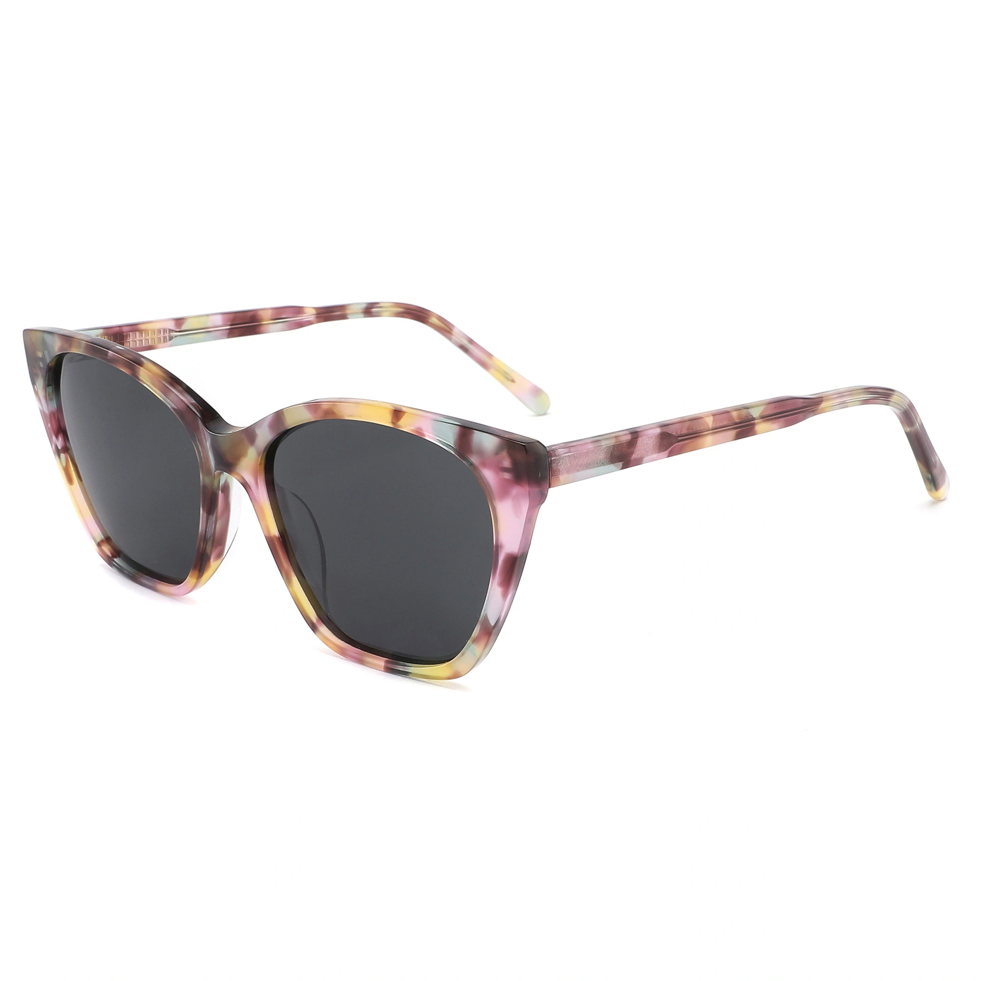 EUGENIA Outdoor Travel Designer Women's Acetate Sunglasses Tortoiseshell Wholesale Fashion Female Sunglasses Made In China 1