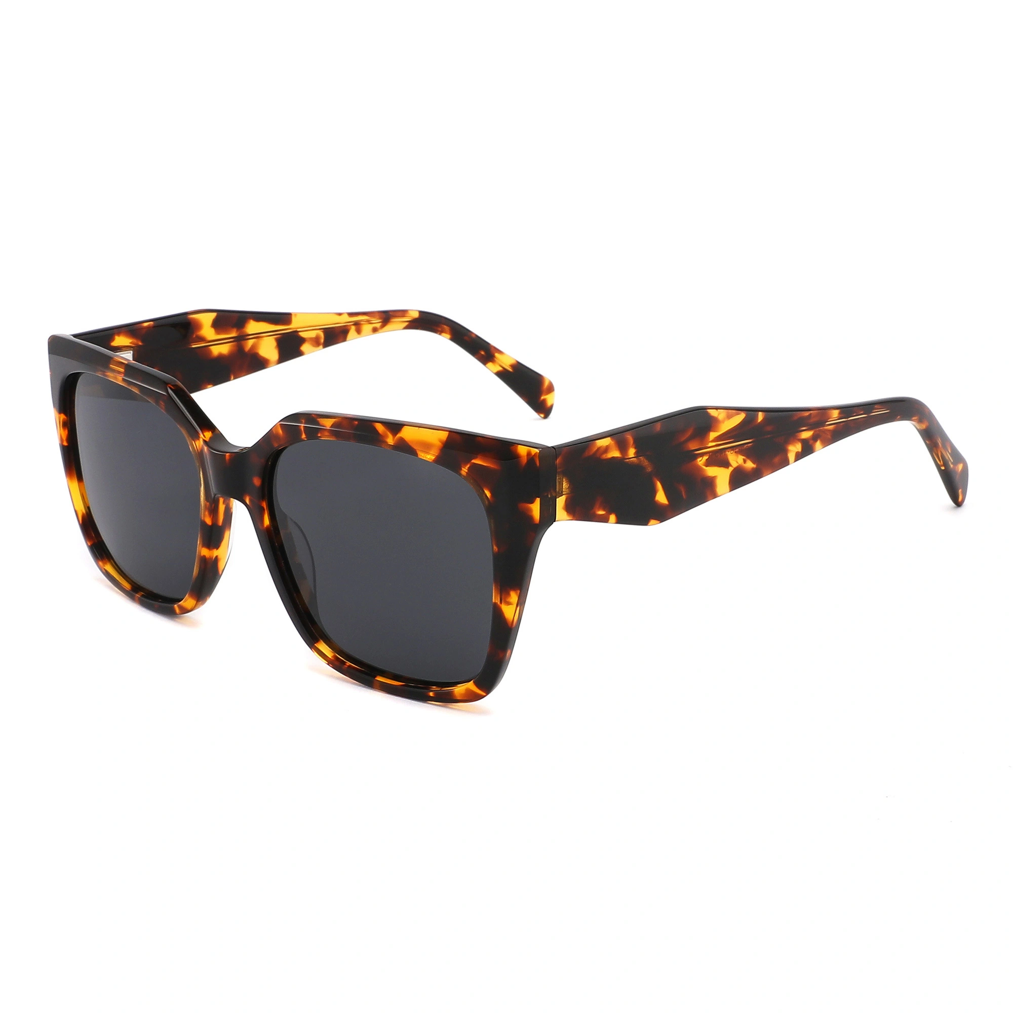Tortoiseshell Frame TAC Lens Fancy Polygon Acetate Sunglasses Wholesale Outdoor Travel Fishing Driving Drop Shipping 1
