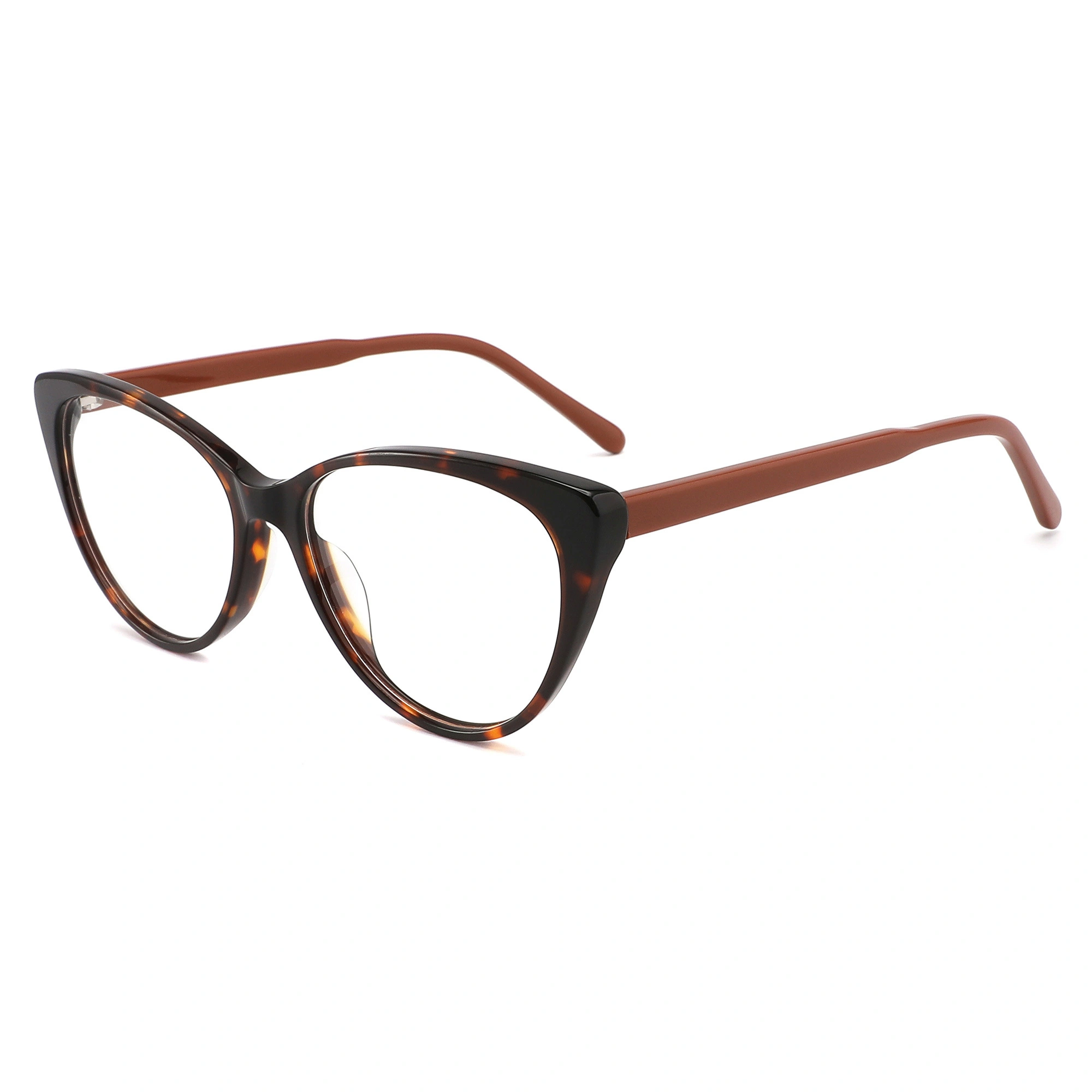 Fashion 2022 Women Cat-eye Acetate Optical Frame Wholesale Tortoiseshell Frame Glasses Made In China Ready To Ship 1