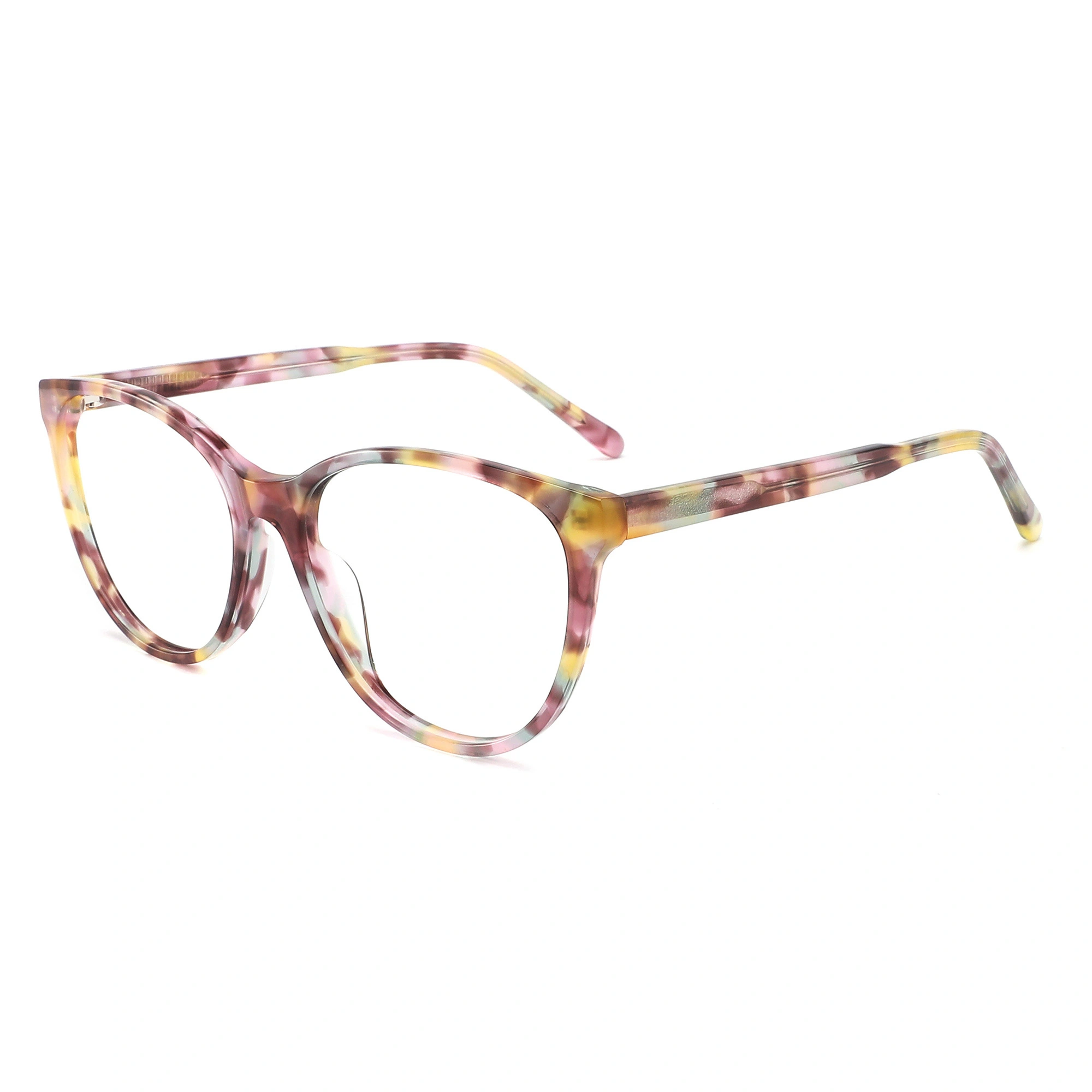 Fashion 2022 Ladies Acetate Optical Frame Wholesale Tortoiseshell Frame AC Lens Glasses Made In China Ready To Ship 1