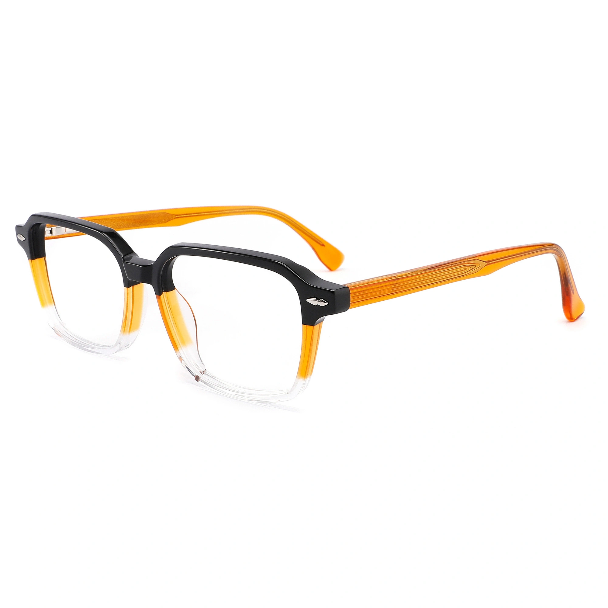 Fashion Rivet Decoration Female Acetate Optical Frame Wholesale Trendy Designer Women AC Lens Eyewear Glasses Made In China 1