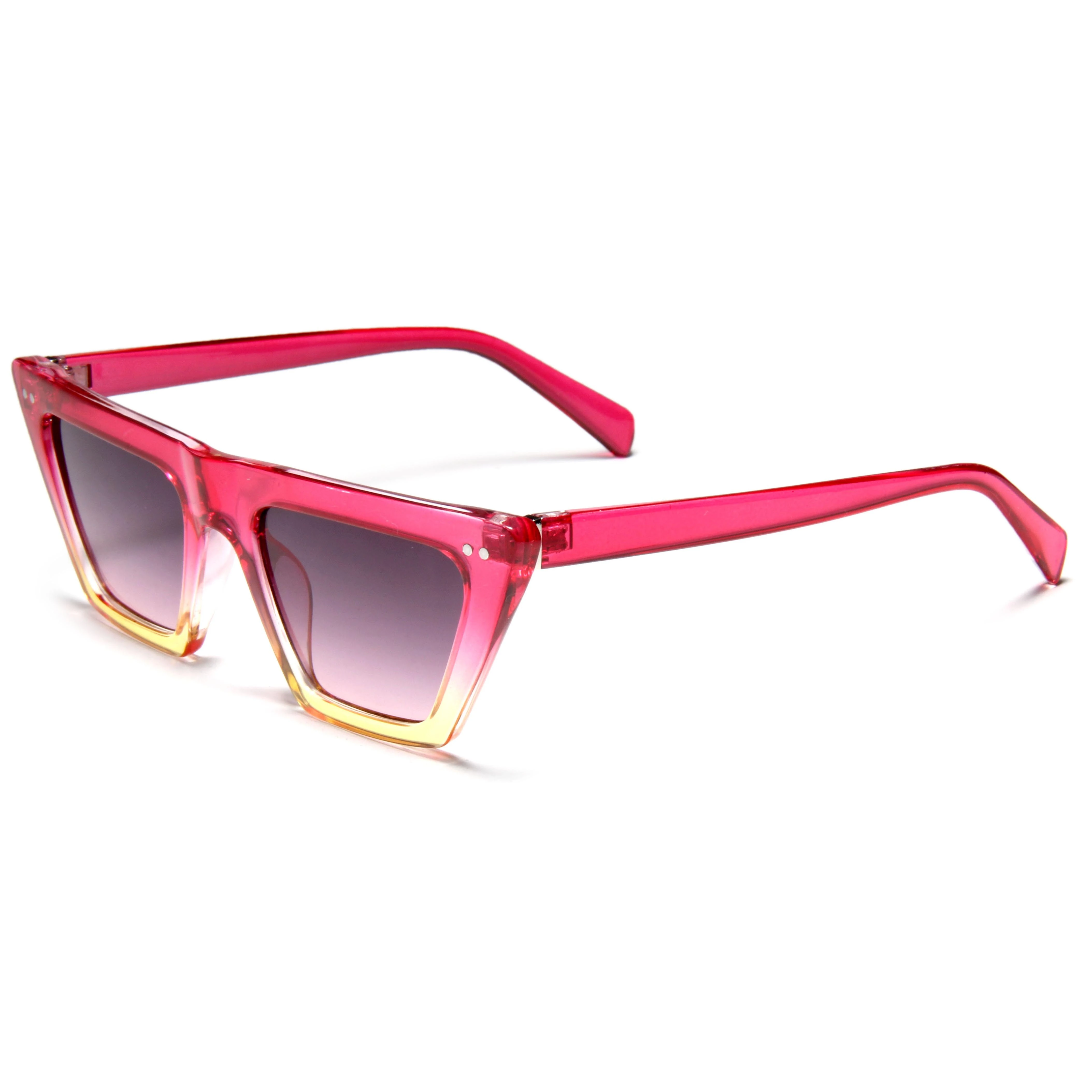 Square Cat-Eye New Viva Magenta Color Sunglasses 1