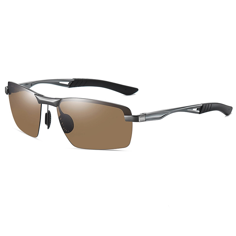 New fashion aluminum-magnesium temple half frame polarized sunglasses 1
