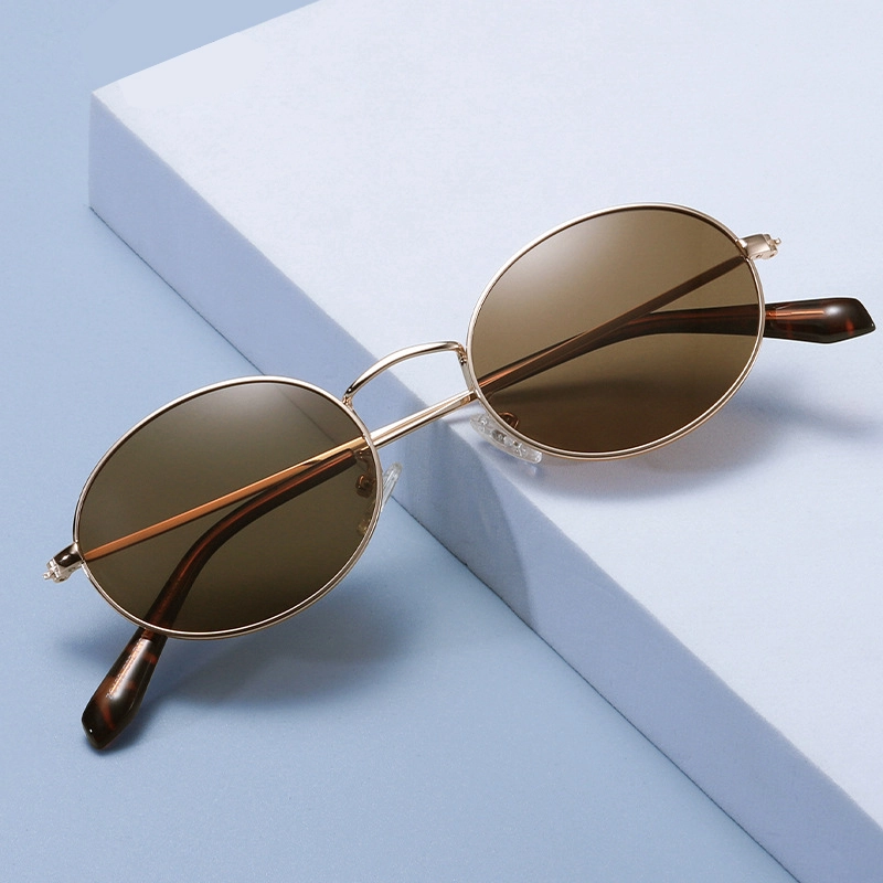 New round frame fashion polarized sunglasses 1