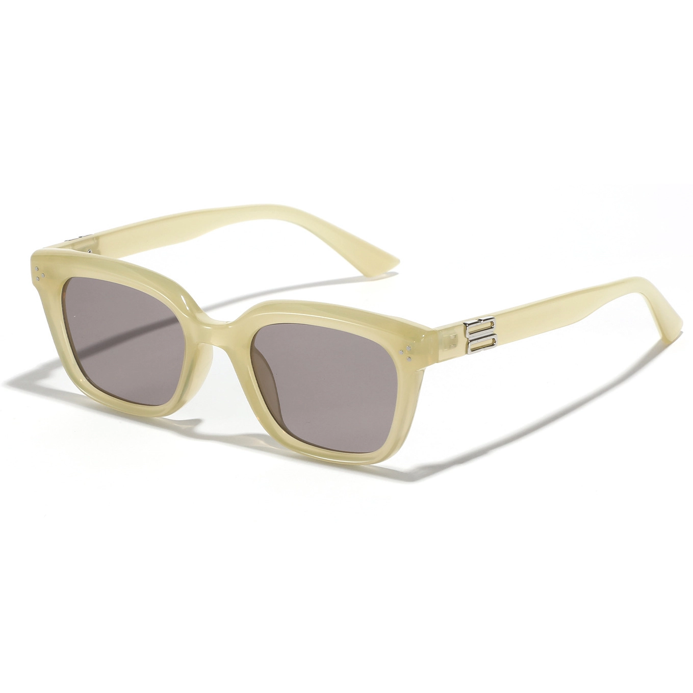 2023 Small Square Frames Vintage Fashion Sunglasses Narrow Frame Cat'S Eye Studded Classic Women Men Unisex Sunglasses 1