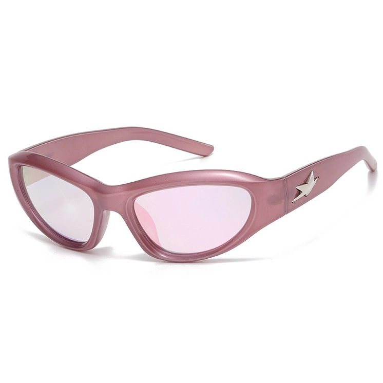 Cyberpunk futuristic silver cross-border kink sunglasses1 1