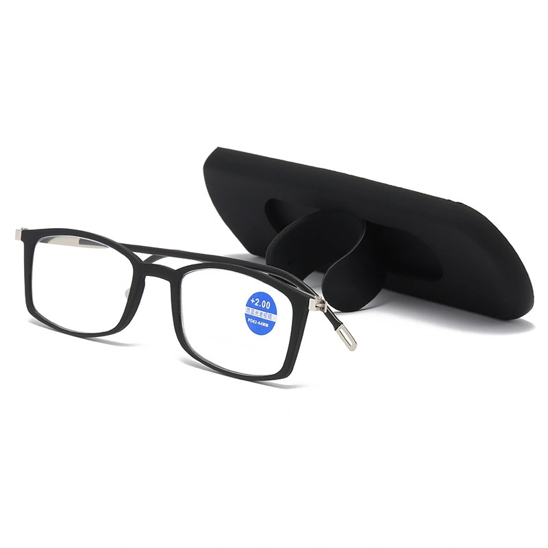 Mobile Phone Bracket Anti-blue Light Red Reading Glasses Light And Thin Black PC Reading Glasses Made In China 1