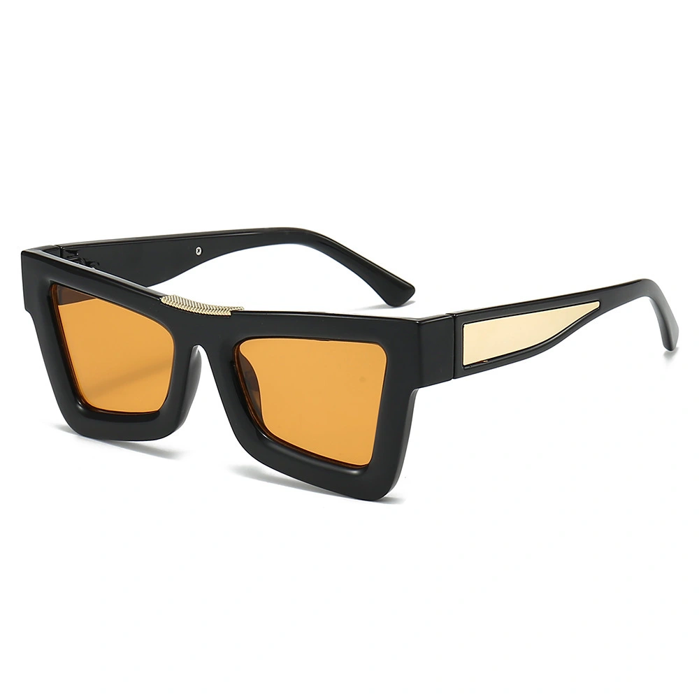 S27008 Custom Sunglasses Oversized Handmade Cat Eye Thick Square Custom Lenses Acetate Sunglasses 1