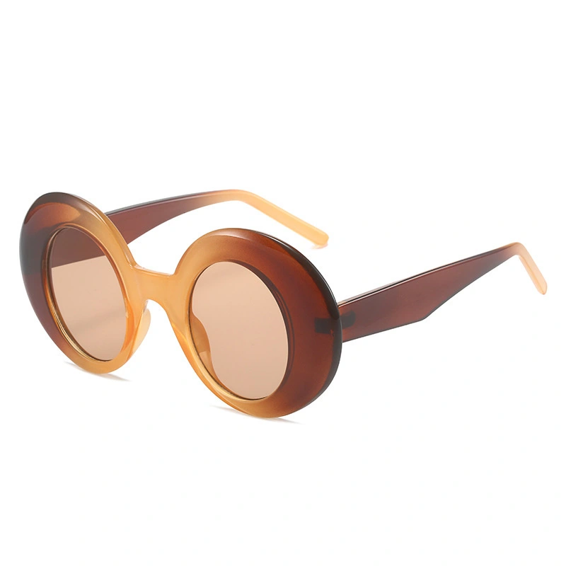 S27012 2024 Customize Vintage Retro Round Thickness  custom Sunglasses For Men For Women 1