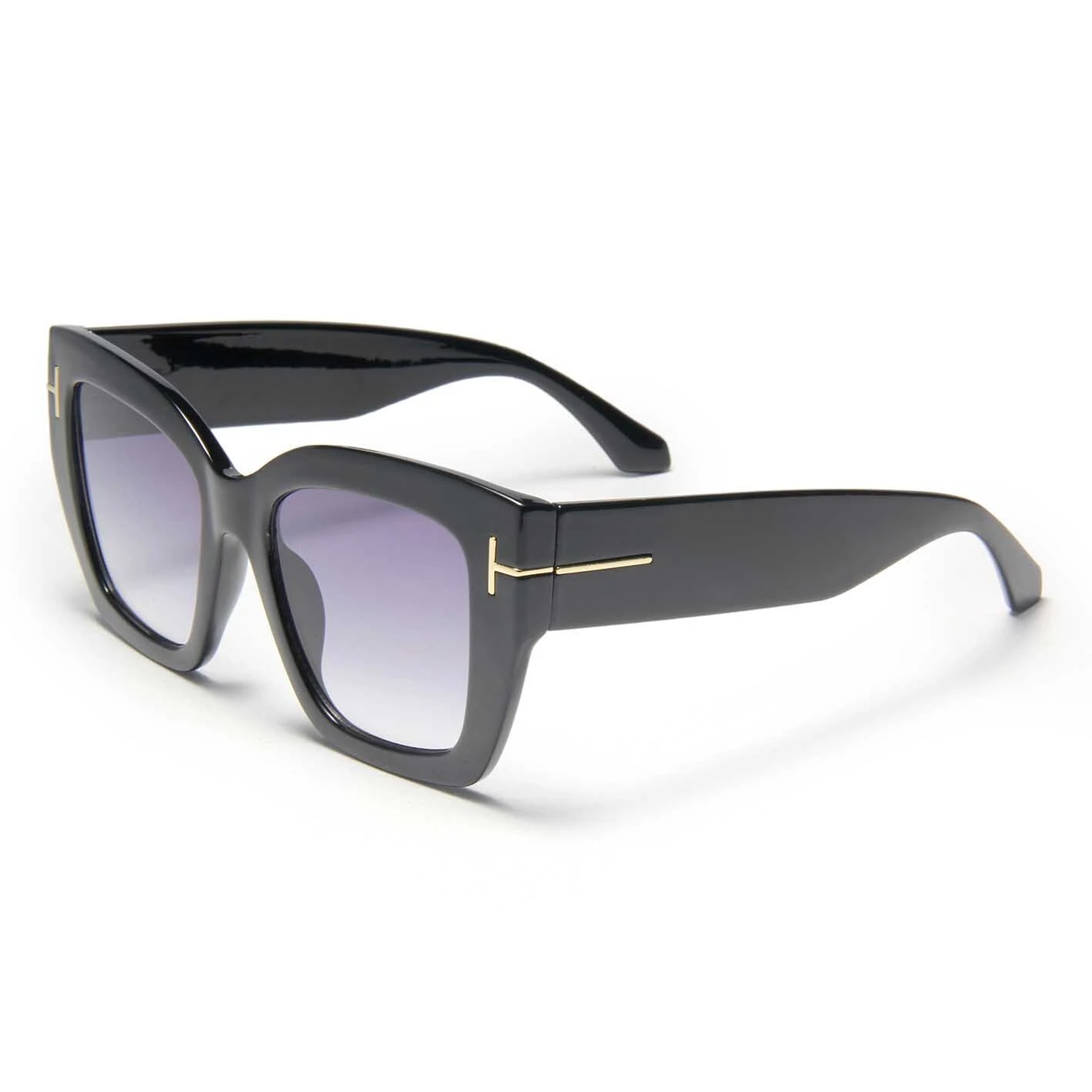 S27029 Fashion New Fashion Plastic Frame Glasses Vintage Retro Style Square Sun Glasses Big Frame Sunglasses 1