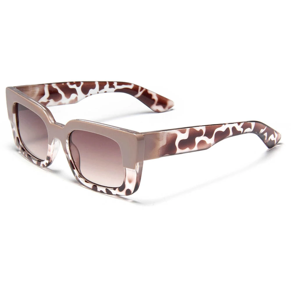 S27030 Eyewear Fashion Polygon Oversized Square Cat Eye Women Hawksbill Sunglasses 1