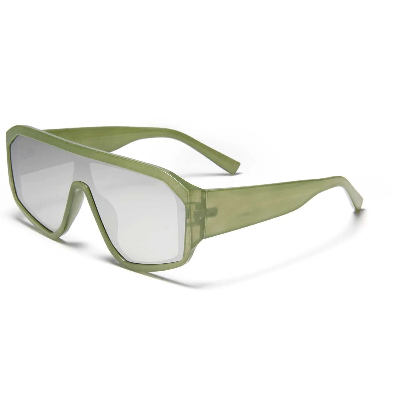 S28022 2024 Irregular Shades Sunglass Mens Custom Fashion Glasses Luxury Brand Shade Futuristic One Piece Lens Sunglasses 1