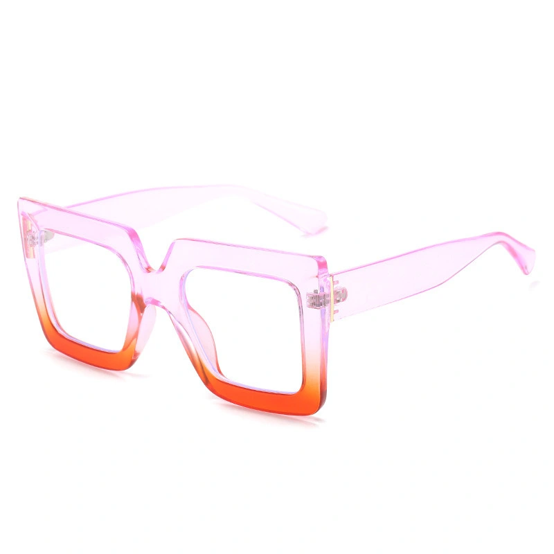 S78051 OEM Custom Logo Fashion Glasses Square PC Shades Brand Gradient Color Sunglasses For Women and Men 1