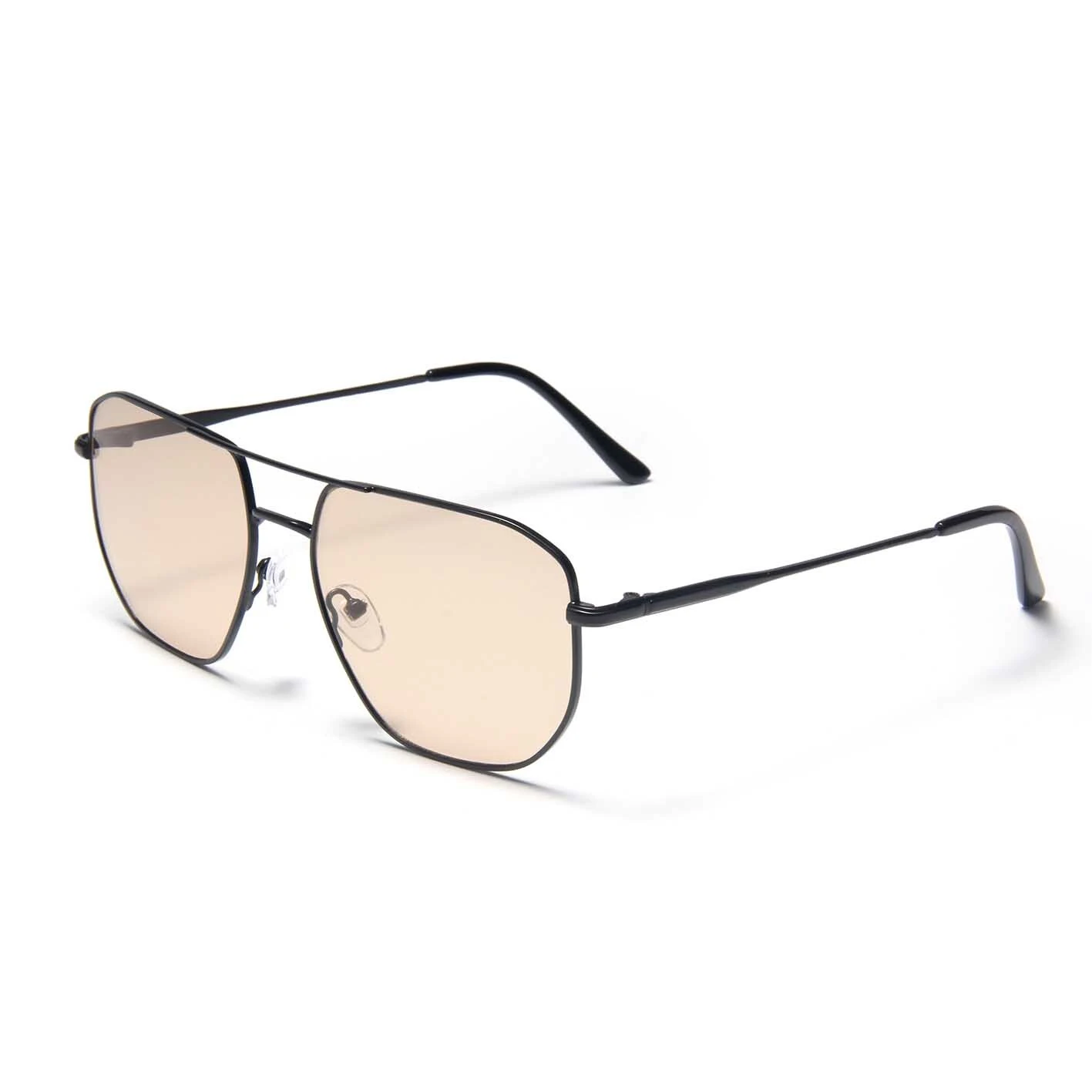 YJ331 Double Bridge UV400 Aviation Men Sun Glasses Vintage Fashion Luxury Metal Pilot Sunglasses 1