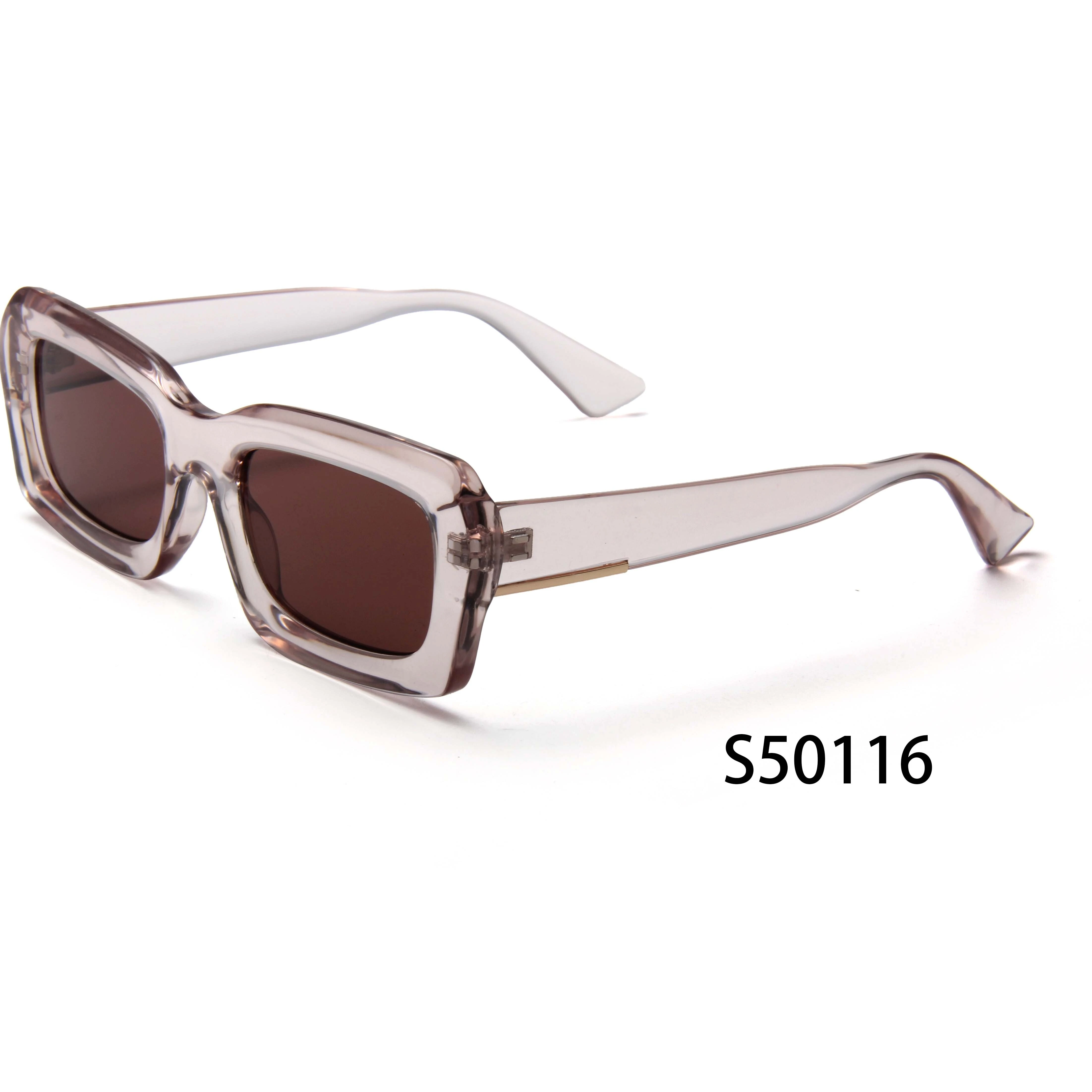 S50116 High End Square Eyewear Classic Vintage Acetate Oem China Wholesale Designer Men Luxury Brand Sunglasses 1