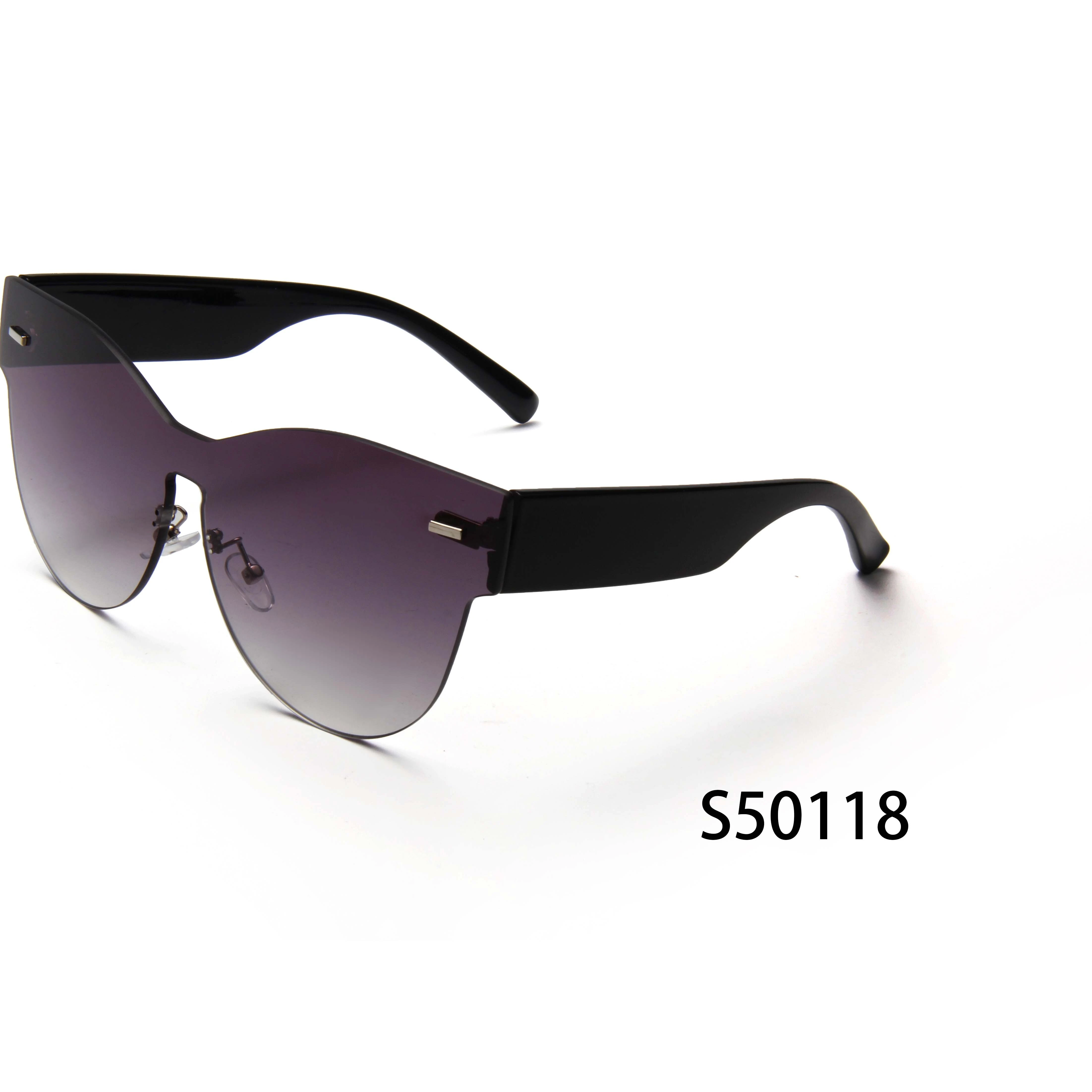 S50118  Cat Eye Retro Vintage Plastic Frameless Sunglasses for Women 1