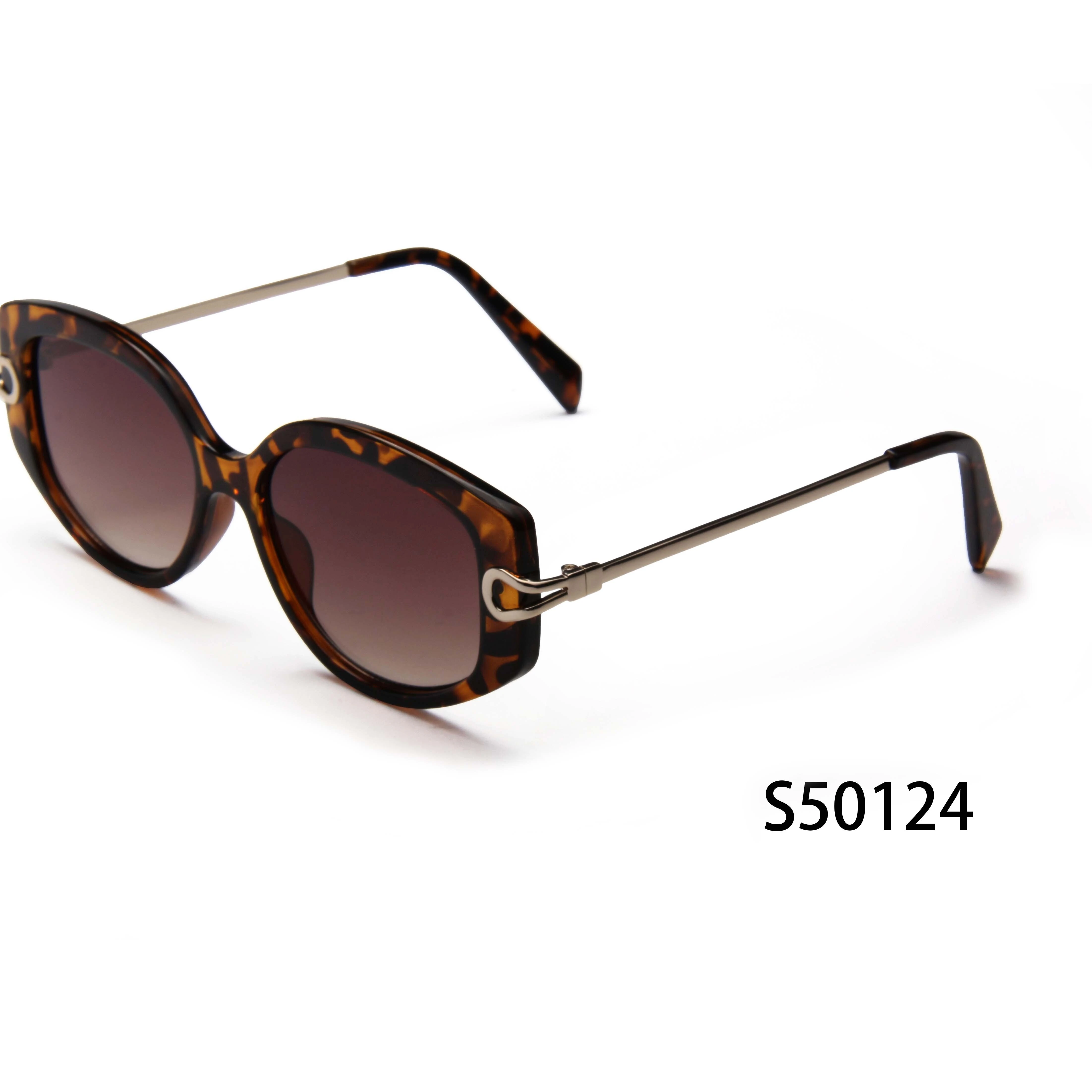 S50124 New Superstar Cool Sunglasses Women Metal Cat Eye UV400 Sunglasses 1