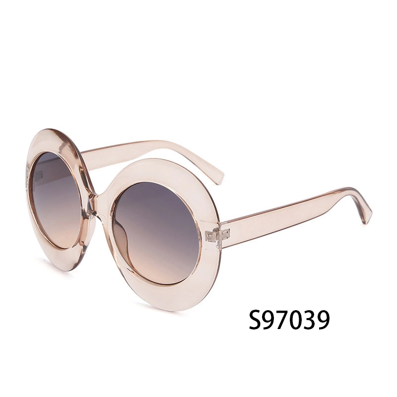 S97039 Hot Selling Women Square Big Frame Oversized Fashion Round Designer Sunglasses 1