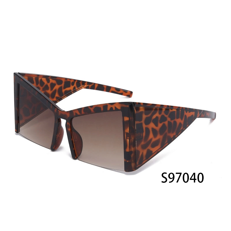 S97040 Wholesale Latest Fashion Vintage Plastic Big Frame Square Sunglasses For Women 1