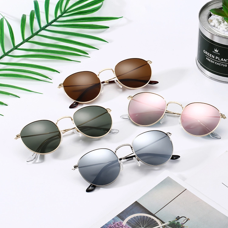 Eugenia sunglasses round metal free sample large capacity 1