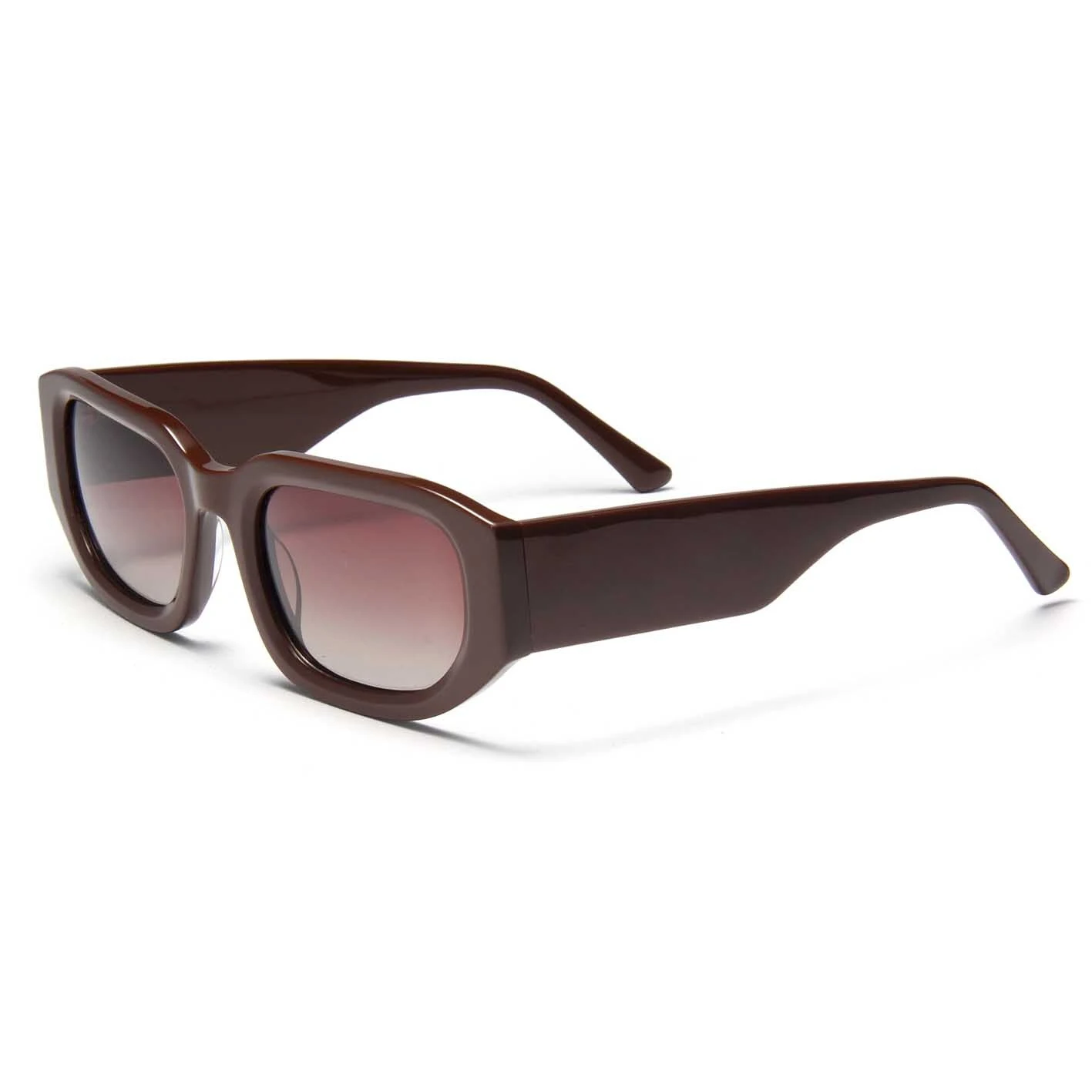 2024 New Acetate Sun Glasses Cat Eye Big Frame Women Men Uv400 Polarized Lens Square Oversized Sunglasses 1