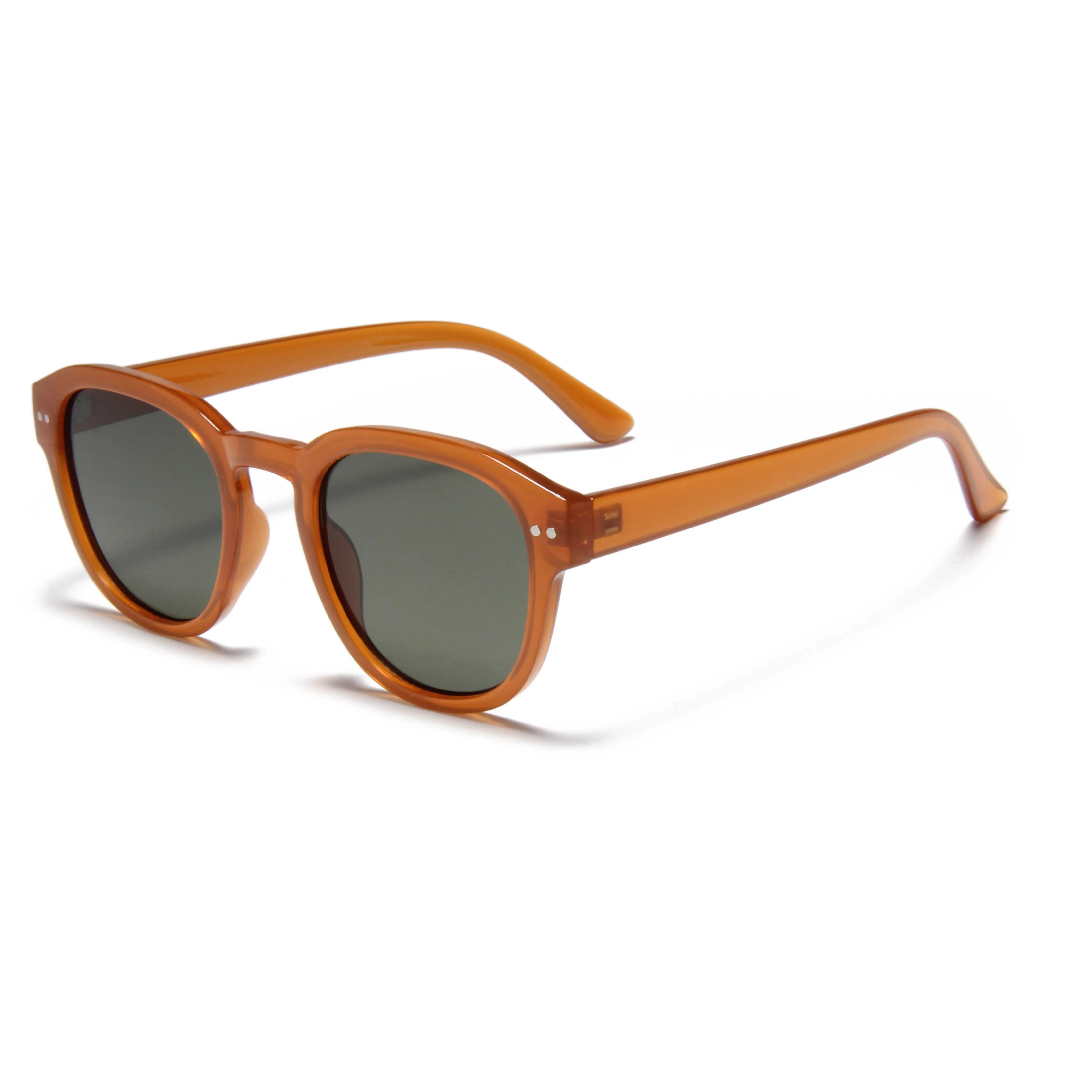 S13585 Nuevas gafas de sol redondas de lujo clásicas personalizadas de moda para mujeres y hombres, gafas de sol vintage con protección UV400 1