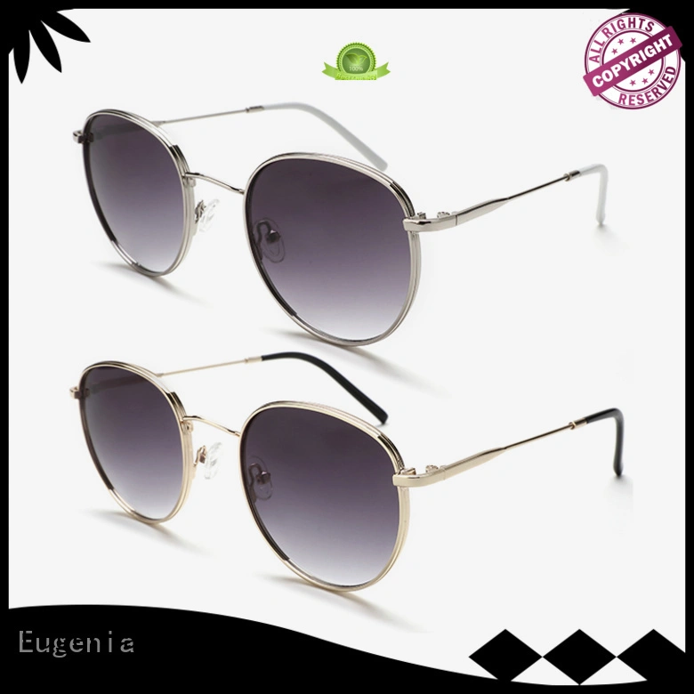 Eugenia clear round sunglasses high quality large capacity 1