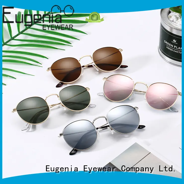 Eugenia one-stop sunglasses round metal customized bulk suuply 1
