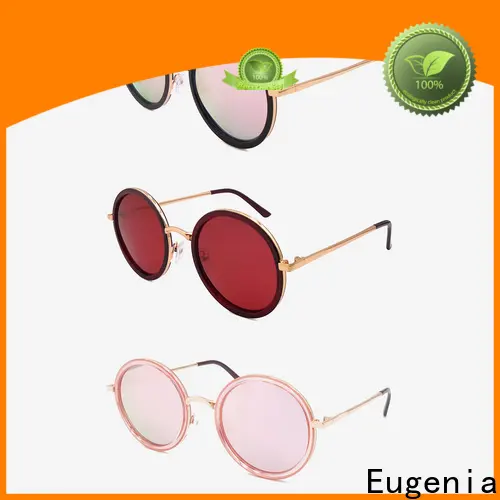 Eugenia one-stop clear round sunglasses customized best factory price 1