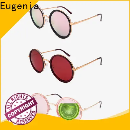 Eugenia stainless steel trendy circle sunglasses customized bulk suuply 1