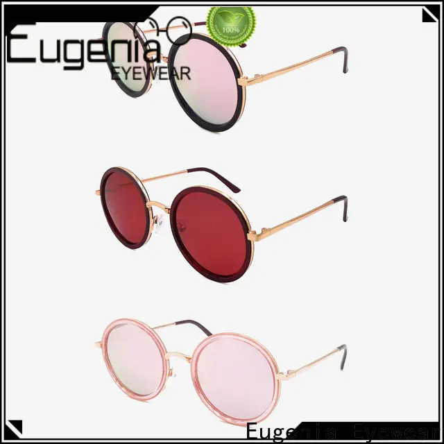 Eugenia one-stop round circle sunglasses high quality large capacity 1