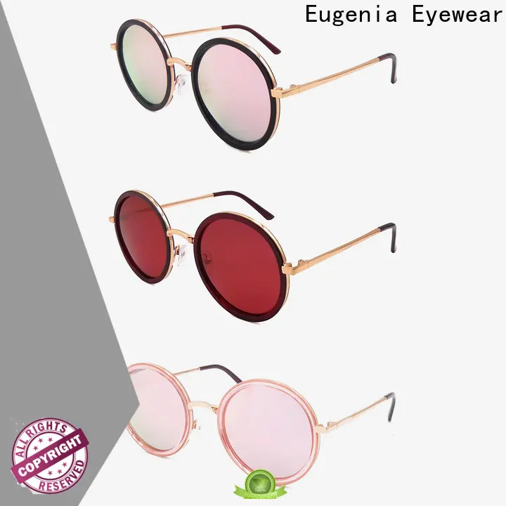 Eugenia stainless steel new fashion sunglasses free sample bulk suuply 1