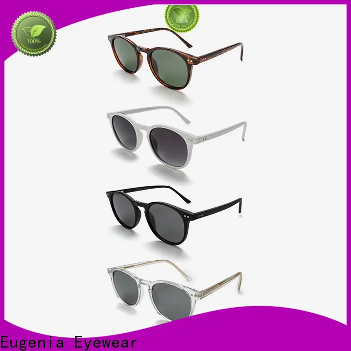 Eugenia stainless steel retro round frame sunglasses free sample large capacity 1