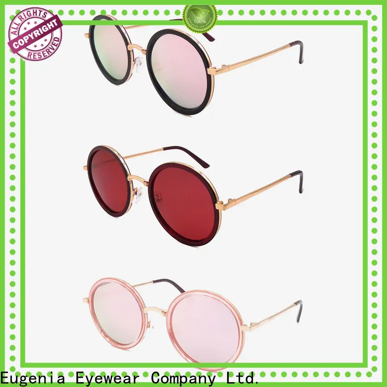 oem & odm reflective circle sunglasses high quality bulk suuply 1