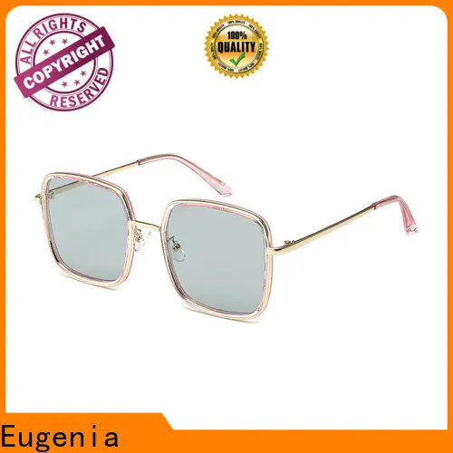 Eugenia black square sunglasses top brand for Fashion street snap 1