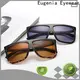 Eugenia black square sunglasses top brand for Driving 1